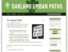 Tablet Screenshot of oaklandurbanpaths.org